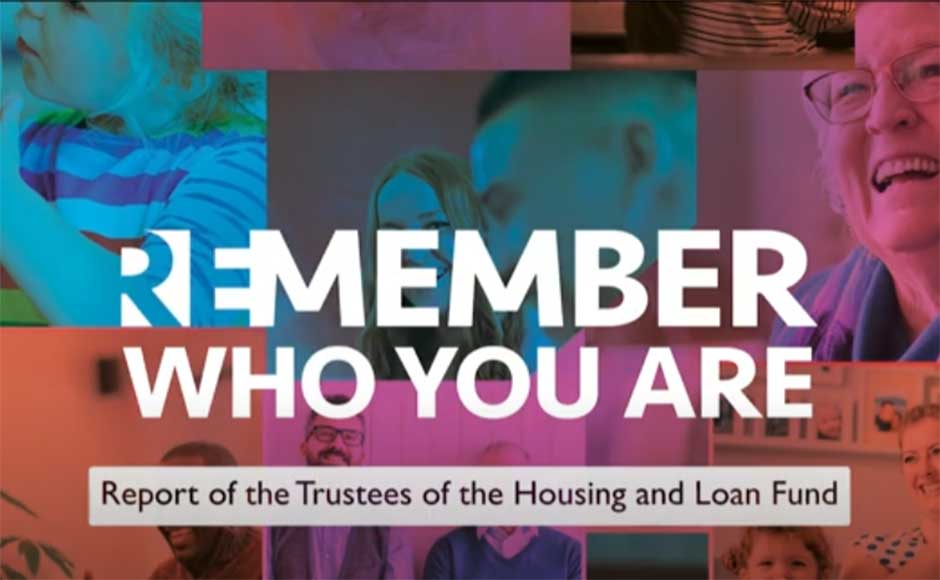Title card reading Report of the Trustees of the Housing and Loan Fund