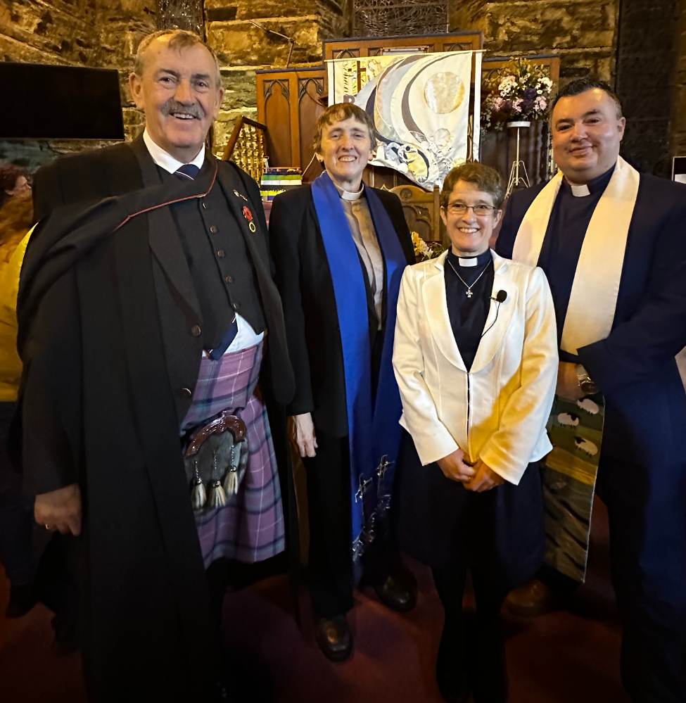 Rev Trudi Newton With The Argyll Presbytery Team