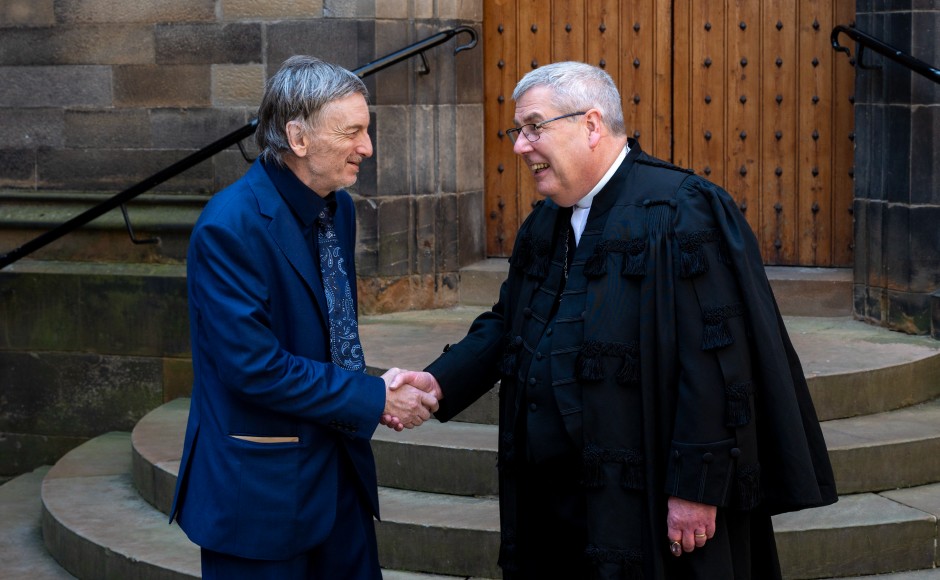 John Williams With The Moderator Of The General Assembly Of The Church Of Scotland Rt Rev Dr Shaw J Paterson