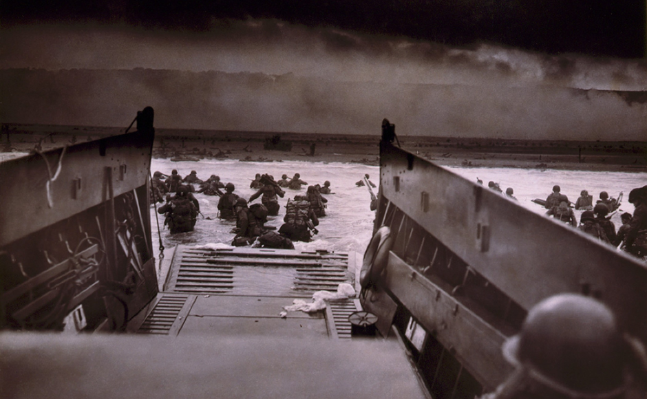 An image of the D-Day landings