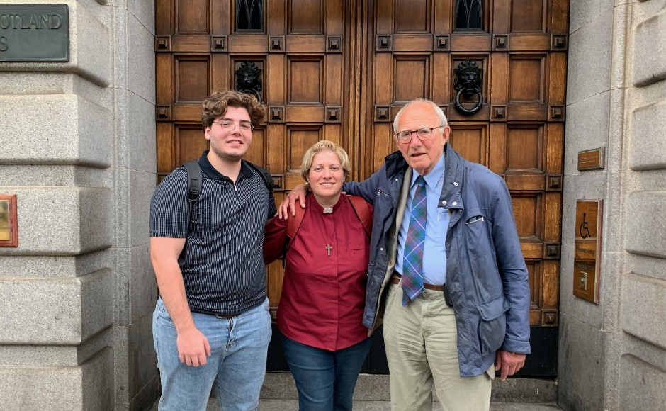 Rev Rola Sleiman With Her Nephew Jack And Tom Burnam