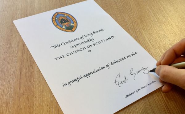 Long service certificate