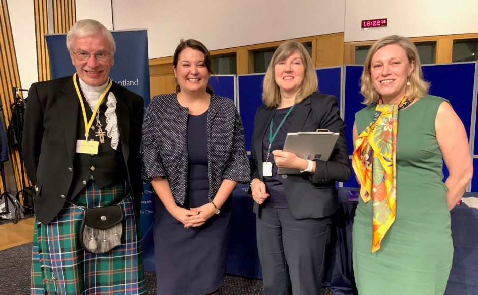 The The Moderator with members of the Scottish Parliament