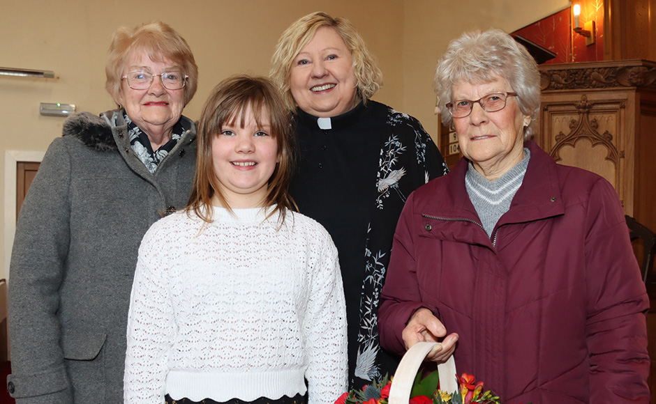 Church organist recognised for 60 years service