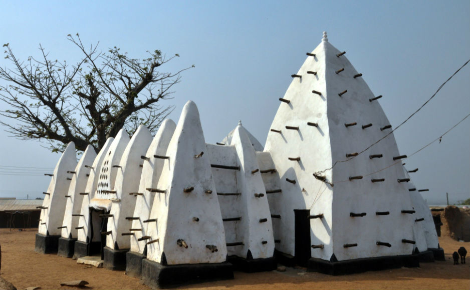 The oldest mosque in Ghana at Larabanga