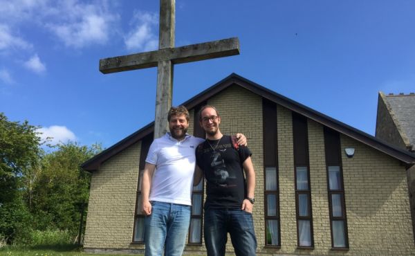 Rev Mark Nicholas with Ross Watters