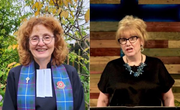 Rev Fiona Anderson and Rev Lorna Fyfe