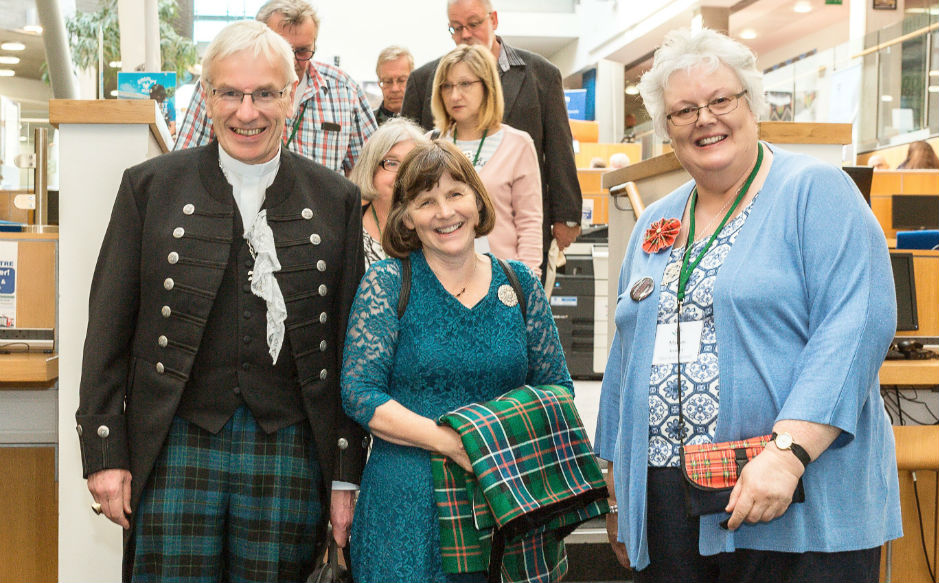 Rt Rev Colin Sinclair, Mrs Ruth Sinclair and  Scottish Diaconate President 