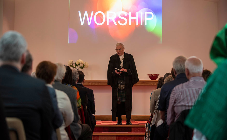 Rt Rev Colin Sinclair, pictured during the recent opening of the new St Rollox Church building in Glasgow