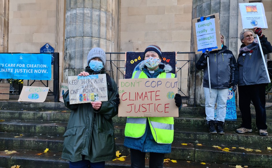 The COP26 vigil in Elgin