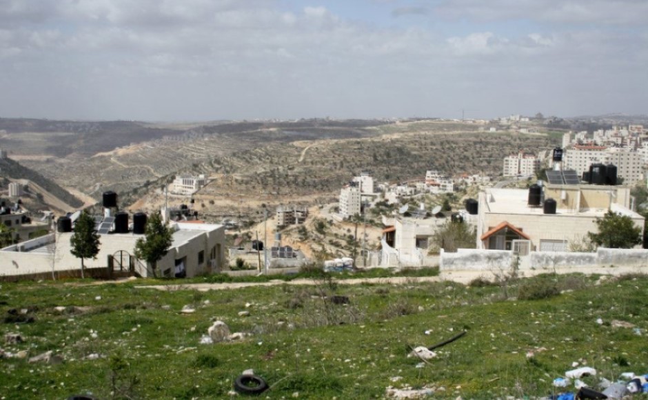 A view of the Judean hills from Ramallah