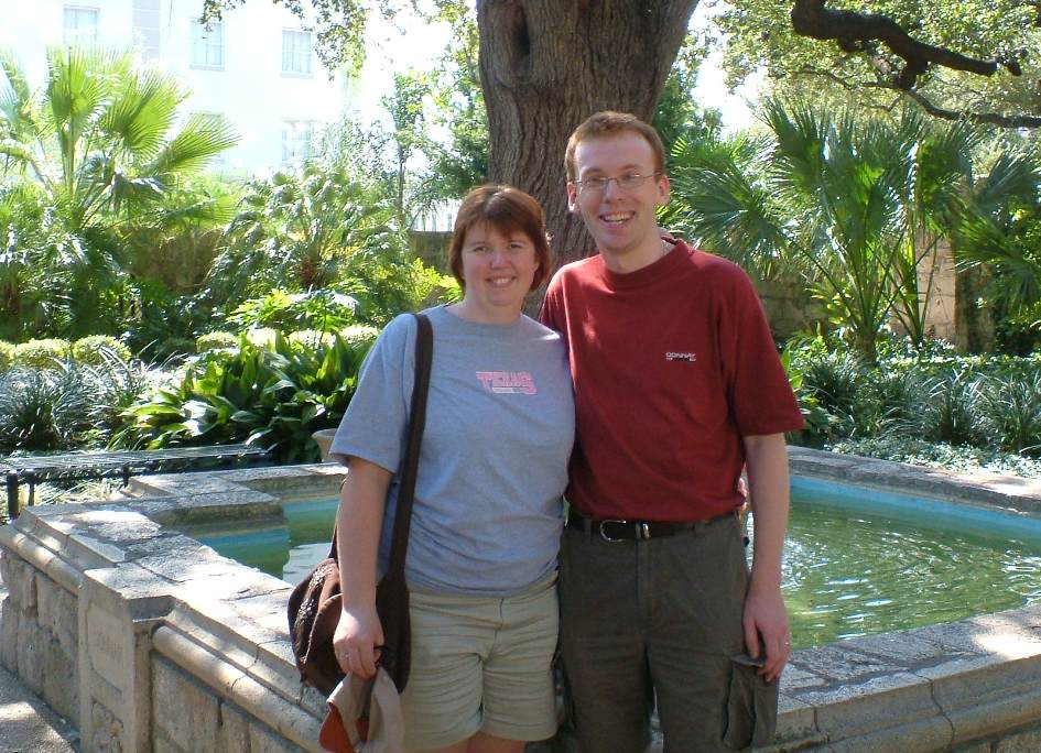 Ian and Susan Morrison at The Alamo.