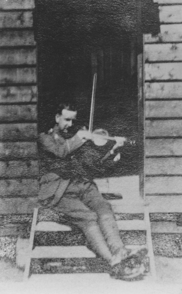 Archie Morrison with his violin