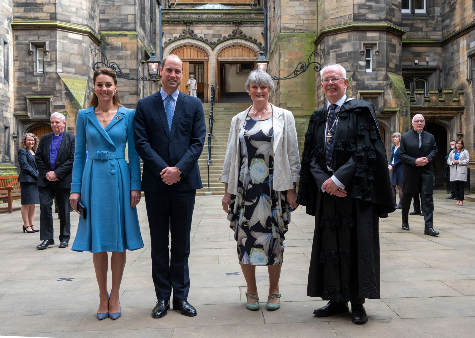 The Earl and Countess of Strathearn with the Moderator and Lady Wallace
