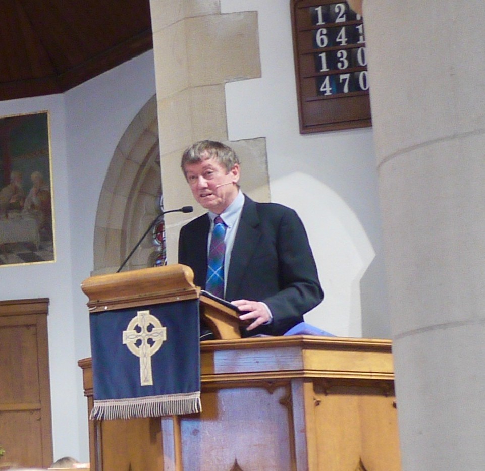 David Lloyd in the pulpit