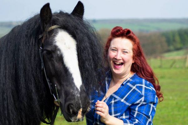 Laura Digan enjoying some free time with her horse Cheeko
