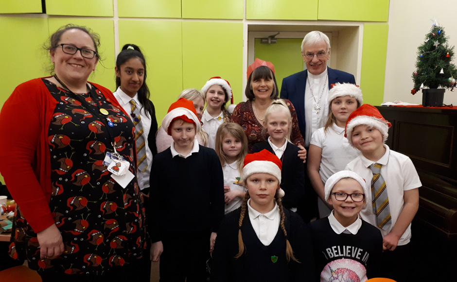 Children from a local primary school came to sing at Bennochy Parish Church's Christmas lunch
