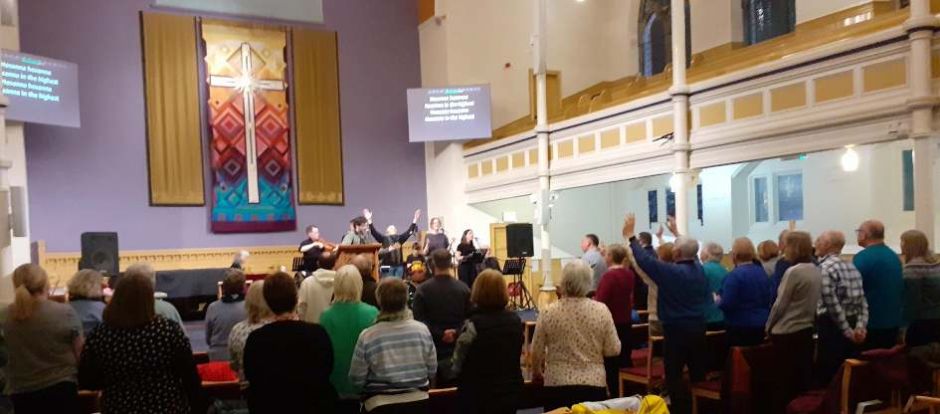 Worshippers at the Aberdeen roadshow