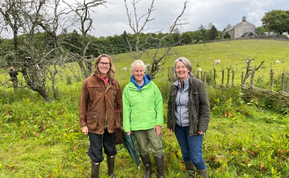 Morag Miner, Greer Conroy and Claire Cowell