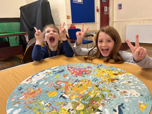 girls at Neilston Parish Church 