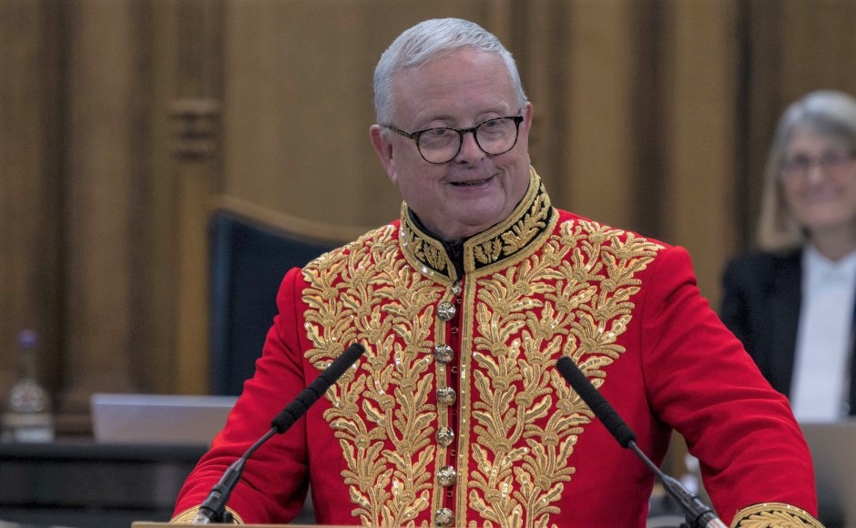 Lord Lyon addressing the General Assembly