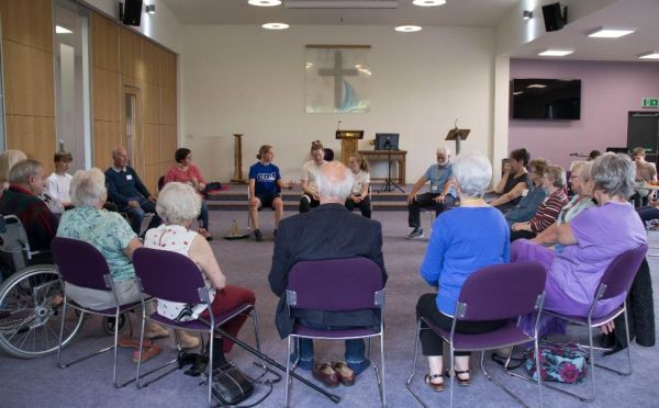 Dementia group members enjoy some time together at the Madoch Centre