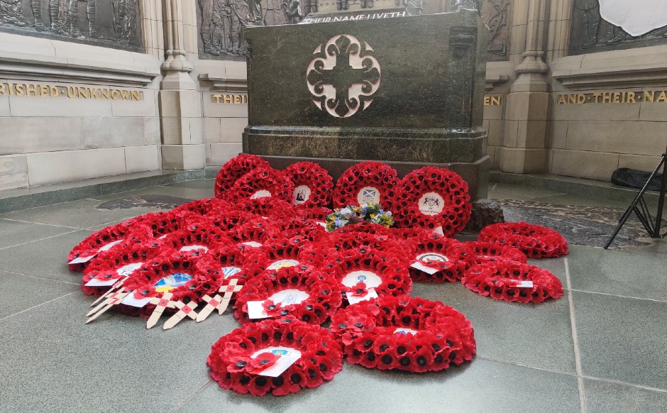 Scottish National War Memorial at Edinburgh Castle.