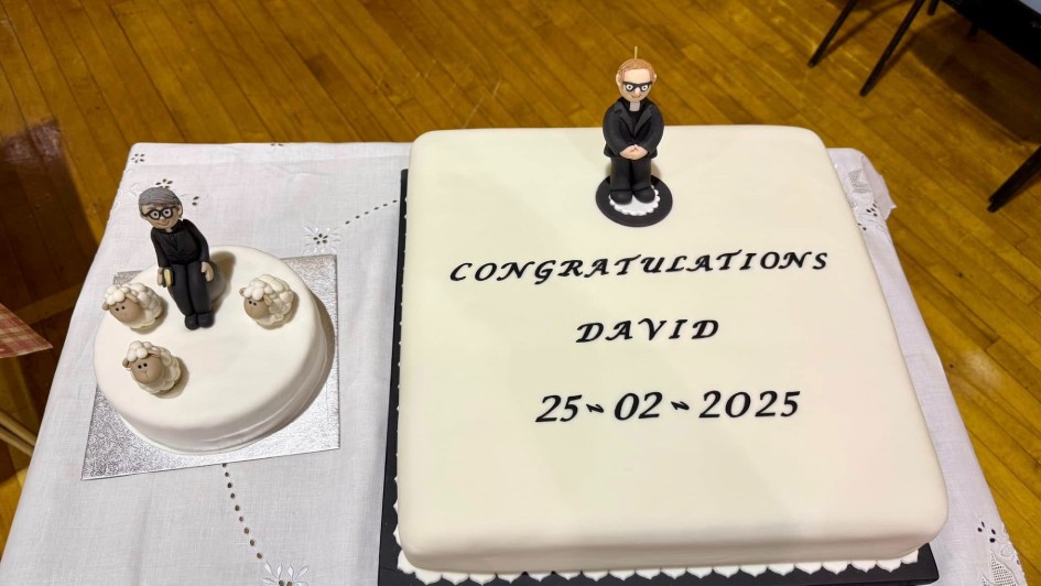 Rev David Donaldson Ordination Cake