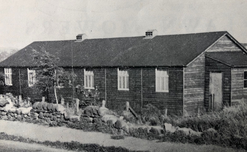 The St Nicholas Church, Sighthill, building in 1939 when it was a wooden hut