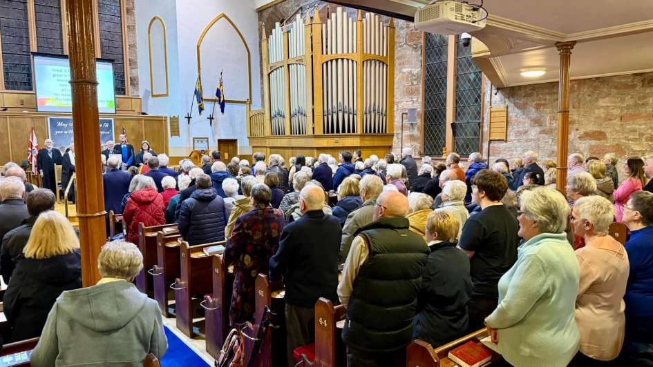 Rev David Donaldson Ordination Crowd